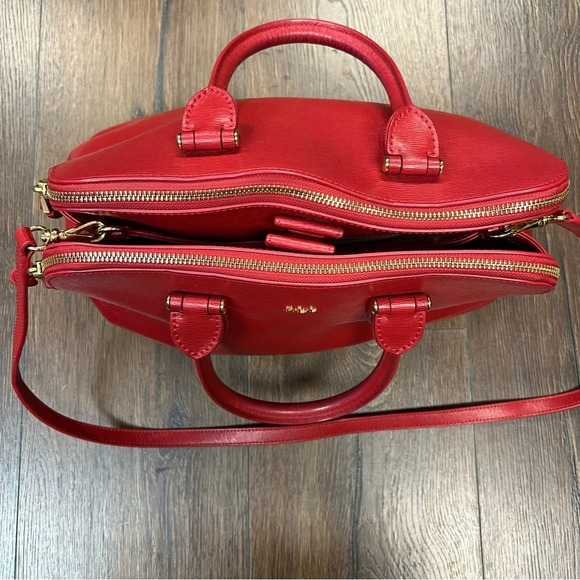 Ralph Lauren Newberry red satchel - Picture 2 of 7
